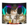 Cute Siberian Cat Print Tapestry-Free Shipping - Deruj.com