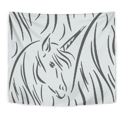 Amazing Sketch Unicorn Print Tapestry-Free Shipping - Deruj.com