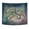 Amazing Norwegian Forest Cat Print Tapestry-Free Shipping - Deruj.com