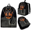 Rottweiler With Jacket Print Backpack- Express Shipping - Deruj.com
