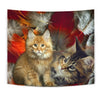 Maine Coon Cat Print Tapestry-Free Shipping - Deruj.com