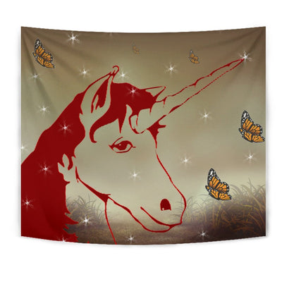 Amazing Red Unicorn Print Tapestry-Free Shipping - Deruj.com