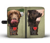 Chocolate Labrador Print Wallet Case-Free Shipping-VT State - Deruj.com