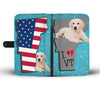 Golden Retriever Puppy Print Wallet Case-Free Shipping-VT State - Deruj.com