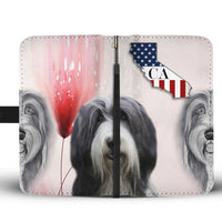 Bearded Collie Print Wallet Case-Free Shipping-CA State - Deruj.com