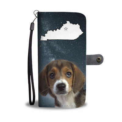 Cute Beagle Print Wallet Case-Free Shipping-KY State - Deruj.com