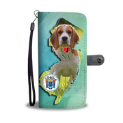 Cute Beagle Dog Print Wallet Case-Free Shipping-NJ State - Deruj.com