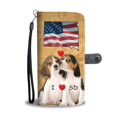 Lovely Beagle Dog Print Wallet Case-Free Shipping-SD State - Deruj.com