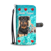 Cute Rottweiler Dog Print Wallet Case-Free Shipping-RI States - Deruj.com