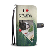 Lovely Boston Terrier Print Wallet Case-Free Shipping-NV State - Deruj.com