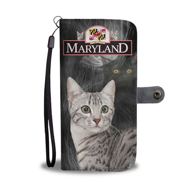 Egyptian Mau Cat Print Wallet Case-Free Shipping-MD State - Deruj.com