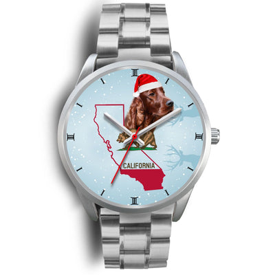 Irish Setter Dog California Christmas Special Wrist Watch-Free Shipping - Deruj.com