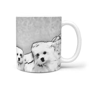 Cute Maltese Dog Rushmore Mount Print 360 White Mug - Deruj.com