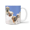 English Mastiff Dog Mount Rushmore Print 360 White Mug - Deruj.com