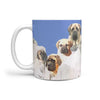 English Mastiff Dog Mount Rushmore Print 360 White Mug - Deruj.com