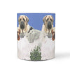 English Mastiff Dog Mount Rushmore Print 360 White Mug - Deruj.com