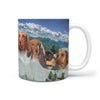 Lovely Dachshund Dog Mount Rushmore Print 360 Mug - Deruj.com