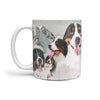 Bernese Mountain Dog Mount Rushmore Print 360 White Mug - Deruj.com