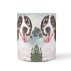 Bernese Mountain Dog Mount Rushmore Print 360 White Mug - Deruj.com