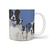 Border Collie Mount Rushmore Print 360 White Mug - Deruj.com