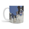 Border Collie Mount Rushmore Print 360 White Mug - Deruj.com