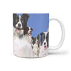 Cute Border Collie Mount Rushmore Print 360 White Mug - Deruj.com