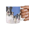 Cute Border Collie Mount Rushmore Print 360 White Mug - Deruj.com