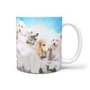Cute Poodle Dog Print Mount Rushmore 360 White Mug - Deruj.com