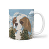 Cute Cavalier King Charles Spaniel Mount Rushmore Print 360 White Mug - Deruj.com