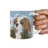 Cute Cavalier King Charles Spaniel Mount Rushmore Print 360 White Mug - Deruj.com