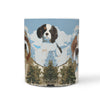 Cute Cavalier King Charles Spaniel Mount Rushmore Print 360 White Mug - Deruj.com