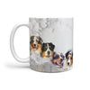 Lovely Australian Shepherd Dog Mount Rushmore Print 360 White Mug - Deruj.com