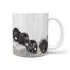 Newfoundland Dog Mount Rushmore Print 360 White Mug - Deruj.com