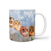 Cute Scottish Fold Cat Mount Rushmore Print 360 Mug - Deruj.com