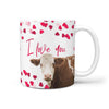 Simmental Cattle (Cow) Print 360 White Mug - Deruj.com