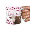 Simmental Cattle (Cow) Print 360 White Mug - Deruj.com