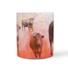 Limousin Cattle (Cow) Print 360 White Mug - Deruj.com