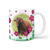 Santa Gertrudis Cattle (Cow) Print 360 White Mug - Deruj.com