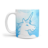 Smiley Unicorn Print 360 White Mug - Deruj.com