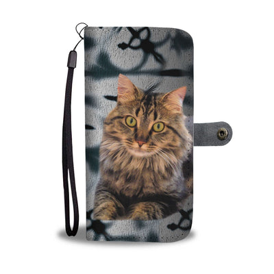 Maine Coon Cat Print Wallet Case-Free Shipping - Deruj.com