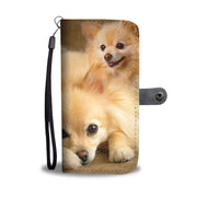 Cute Pomeranian Dog Print Wallet Case- Free Shipping - Deruj.com
