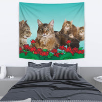 Amazing Maine Coon Cat Print Tapestry-Free Shipping - Deruj.com