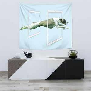 Whippet Dog Print Tapestry-Free Shipping - Deruj.com