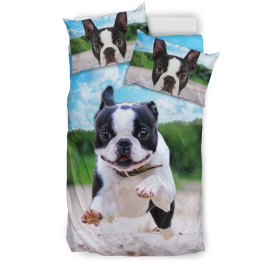 Boston Terrier Print Bedding Set- Free Shipping - Deruj.com