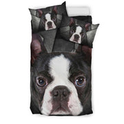 Cute Boston Terrier Print Bedding Set- Free Shipping - Deruj.com