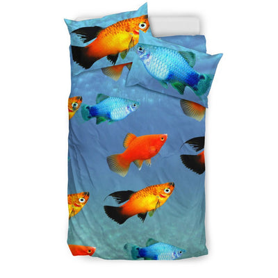 Beautiful Platy Fish Print Bedding Set-Free Shipping - Deruj.com