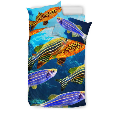 Slender Danios Fish Print Bedding Set-Free Shipping - Deruj.com
