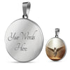 Norwegian Forest Cat Print Circle Pendant Luxury Necklace-Free Shipping - Deruj.com