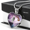 Turkish Angora Cat Print Heart Pendant Luxury Necklace-Free Shipping - Deruj.com