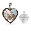 Savannah Cat Print Heart Charm Necklaces-Free Shipping - Deruj.com
